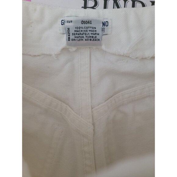 Vintage Guess Georges Marciano White High Waist Jeans Denim Tapered Leg Sz 28 - Picture 7 of 8